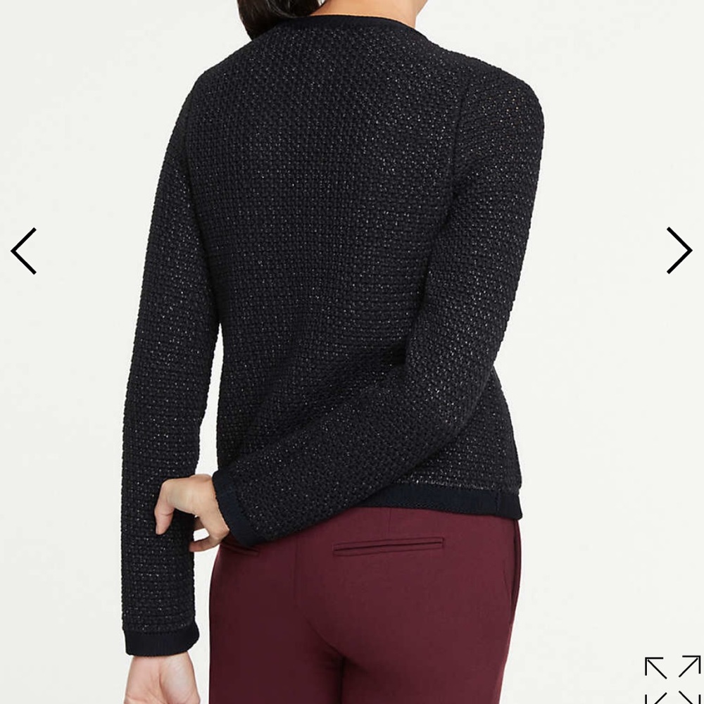 Ann Taylor knitted jacket with pocket XXS - Picture 4 of 4